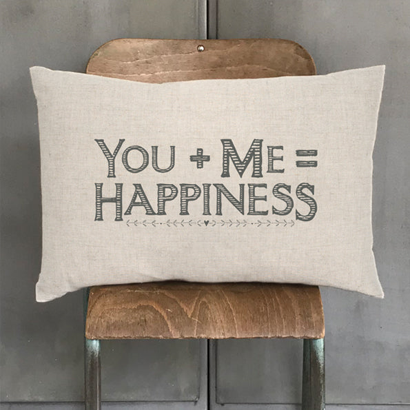 Long cushion-You+Me=Happiness