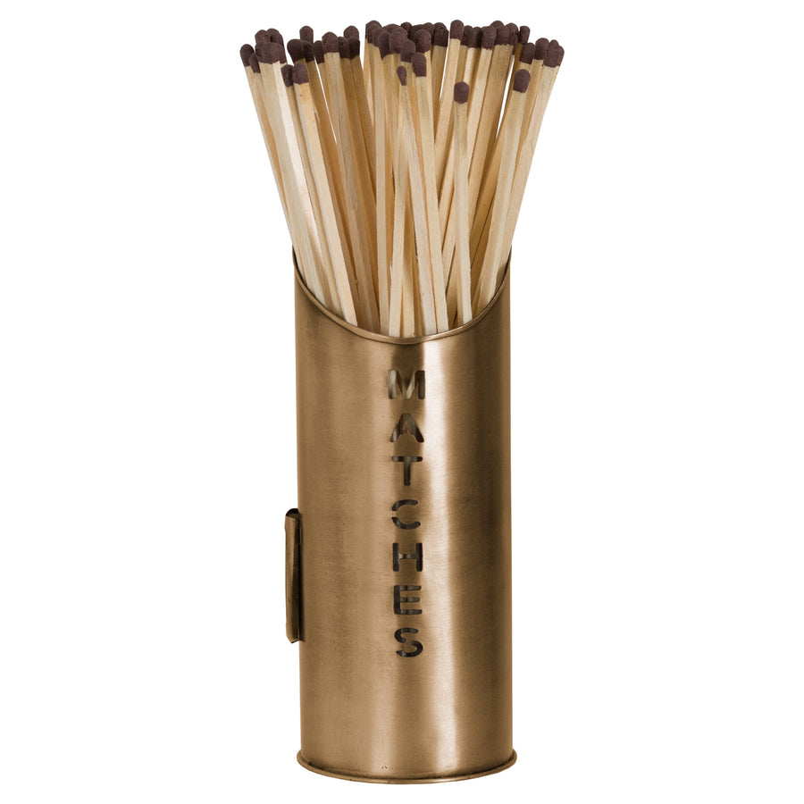 Bronze Finish Logs and Kindling Buckets & Matchstick Holder