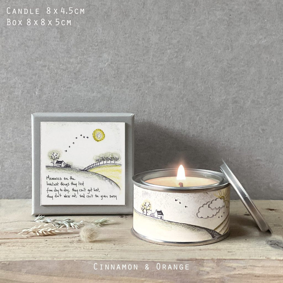 Boxed candle-Memories are the loveliest