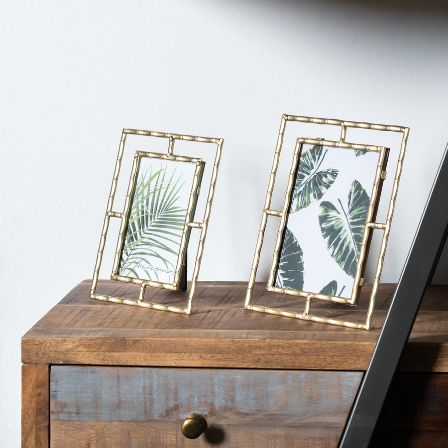 Gold Open Edge 4x6 Photo Frame