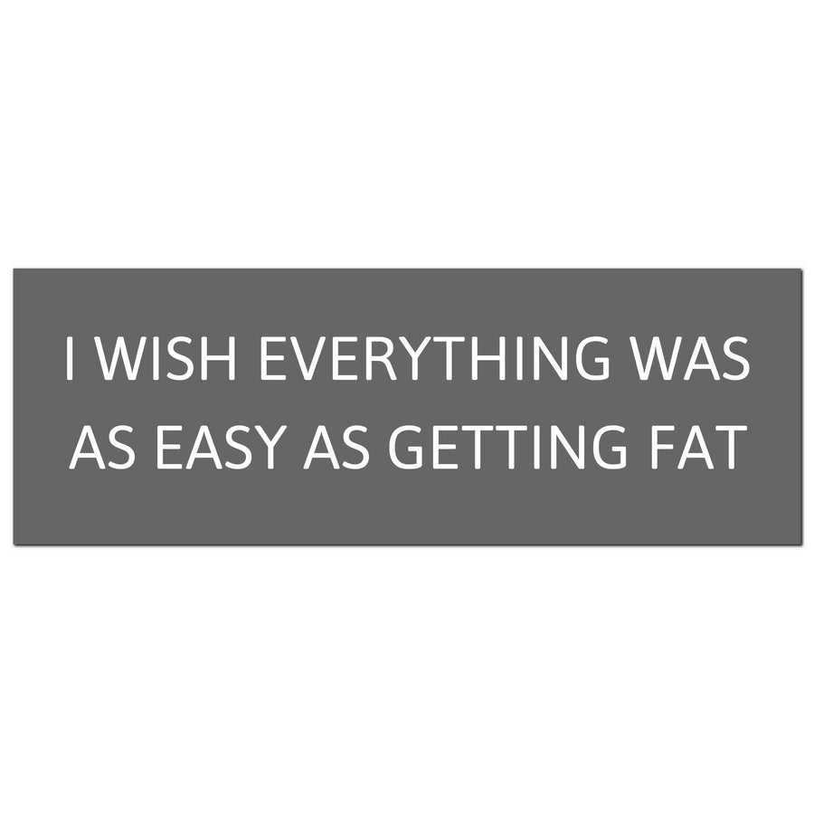 I Wish Everything Was As Easy Silver Plaque