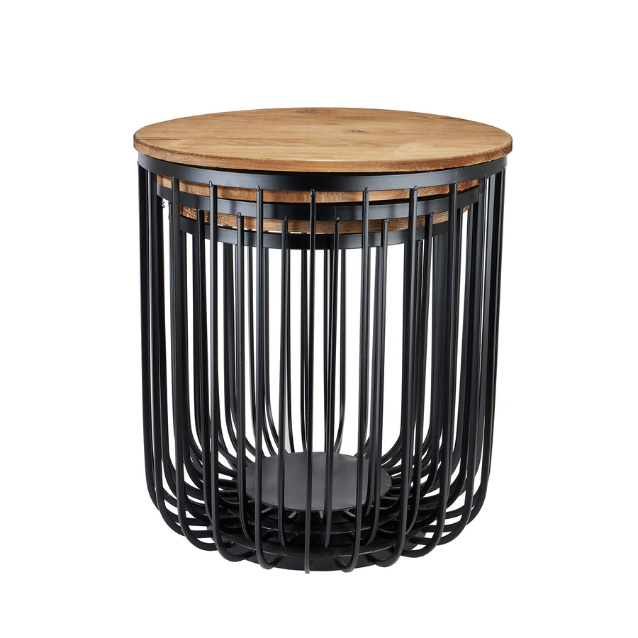 Set of Three Industrial Side Tables