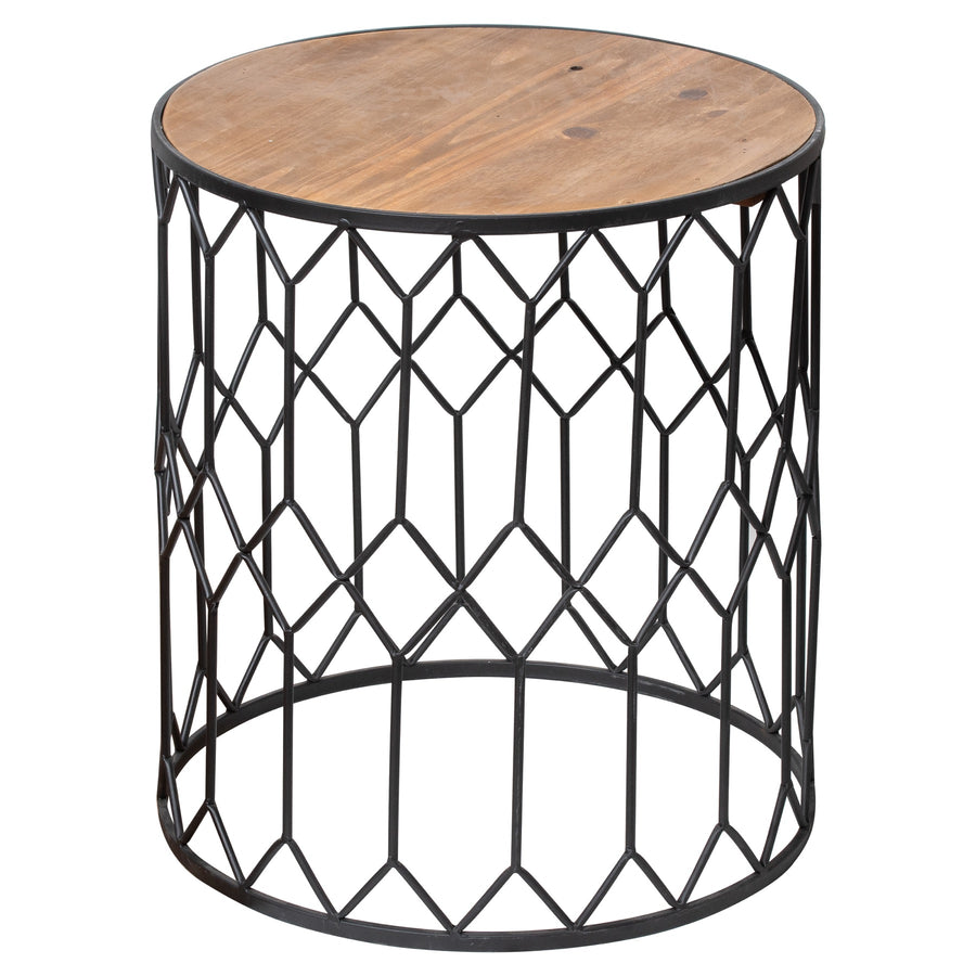 Set of Three Honeycomb Side Tables