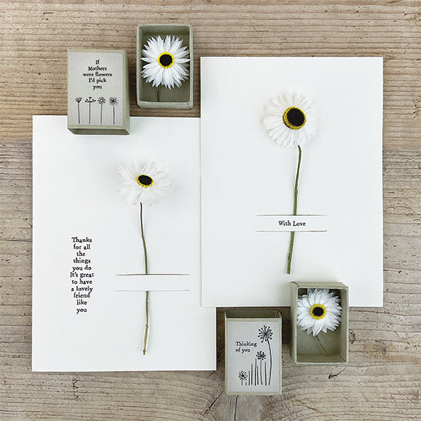 Dried flower card-Thanks for all the things
