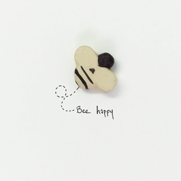 Woodland card-Bee happy
