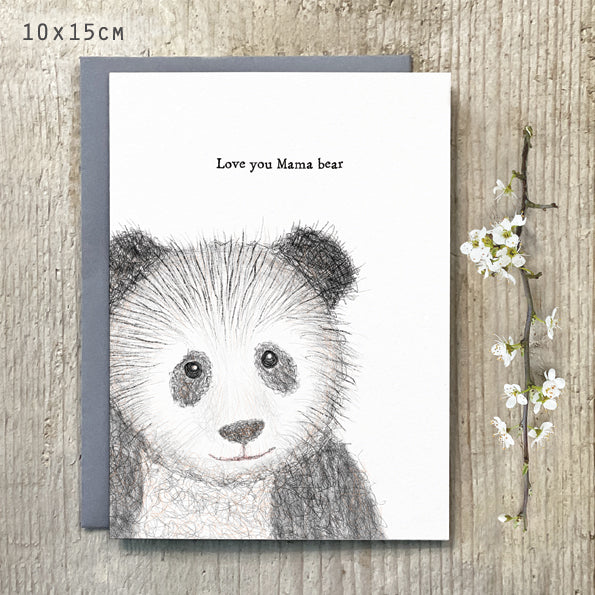 Bear card-Love you Mama bear