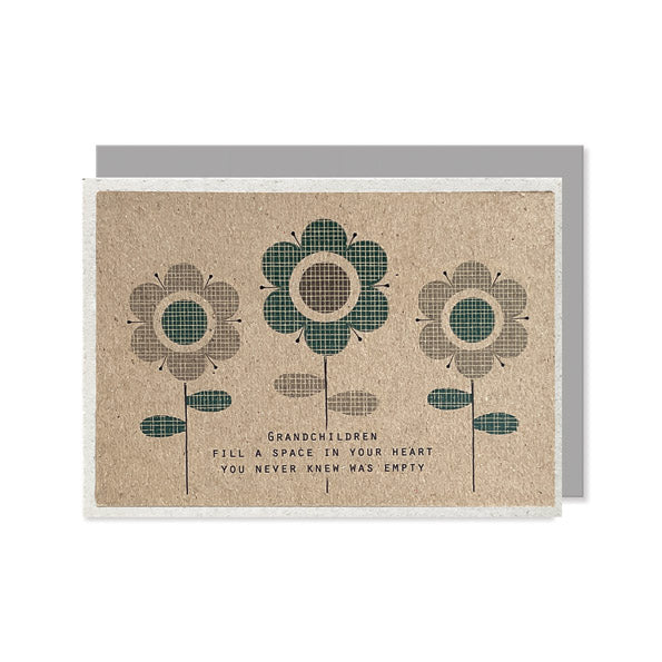 Modern flower card-Grandchildren