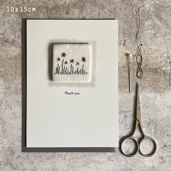 Embroidered Thank You Card - East of India