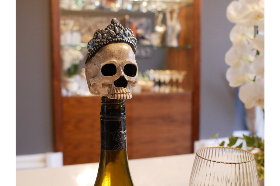 Skull Wine Bottle Stopper
